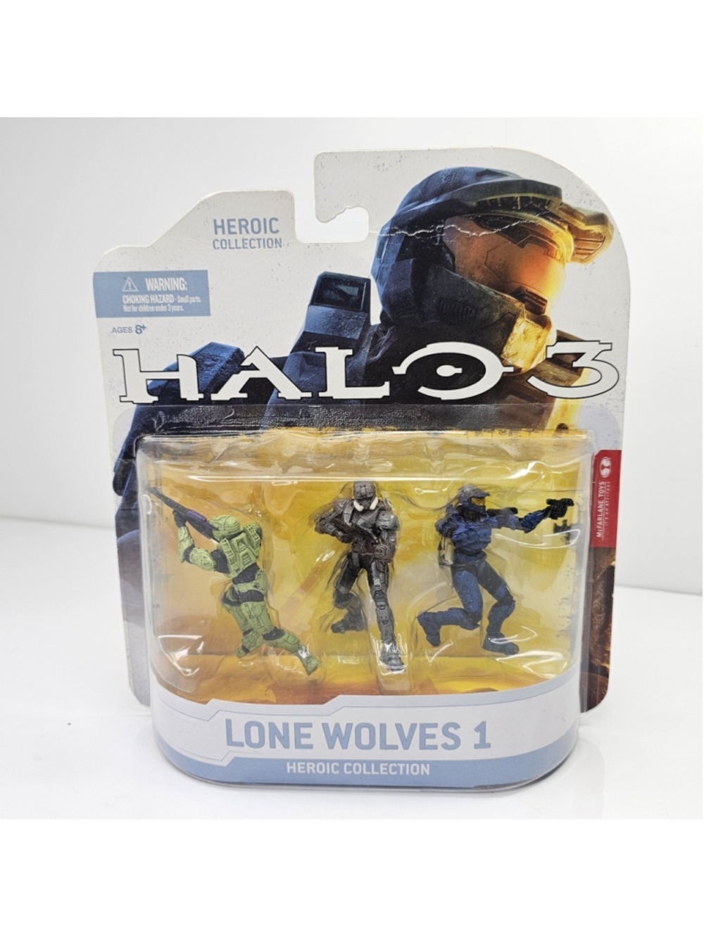 SEALED Mcfarlane Toys Halo 3 Heroic Collection Lone Wolves 1 Figure 3 Pack